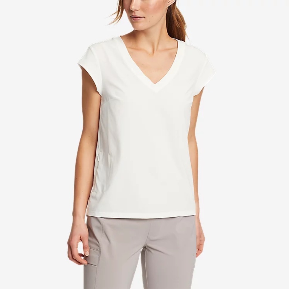 Eddie Bauer Departure Short-Sleeve V-Neck T-Shirt Medium
